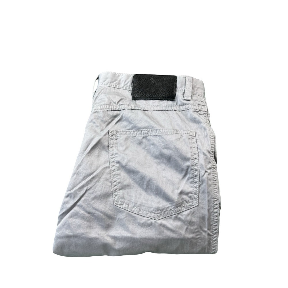 Brioni Gray Cotton Current 5 Pocket Mens Chino Pant Size 36X28 Mint